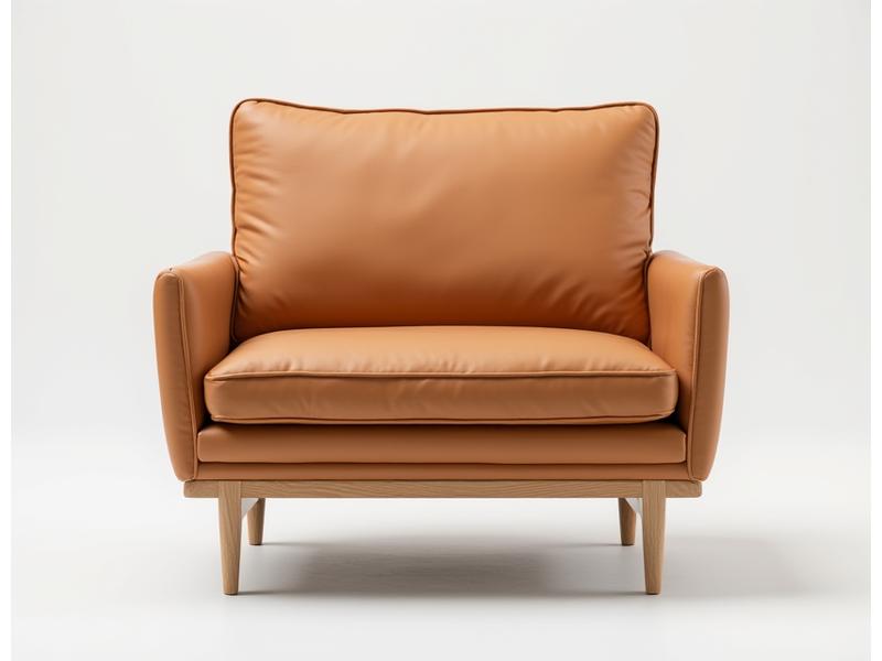 Vue de face de la chaise avec accoudoirs