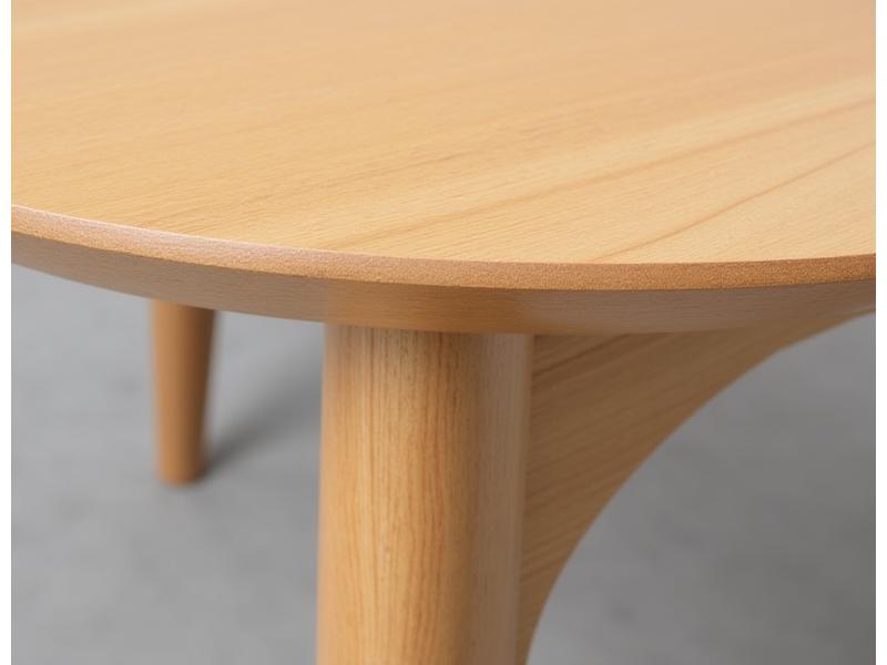 Pied de la table basse avec incrustation en laiton